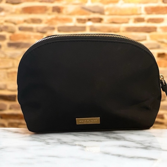 Kate Spade Marcy Owl Black Nylon Cosmetic Bag EUC - Picture 2 of 9